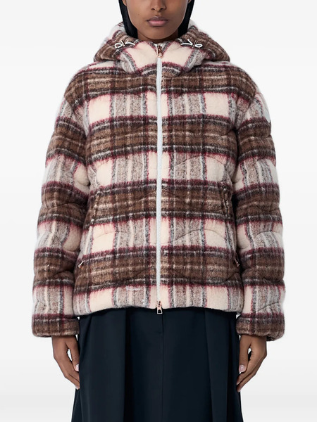 Moncler Flannel Down Jacket - Brown 