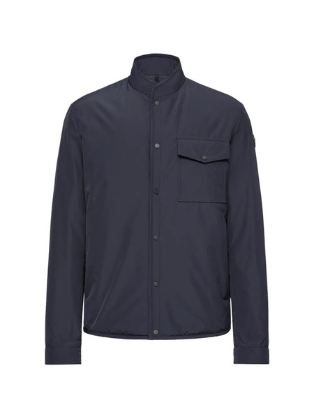  Moncler Flap Pocket High Neck Jacket - Blue 