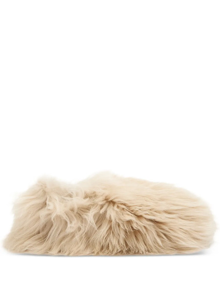  Moncler Furry Ballet Flats - Neutrals 