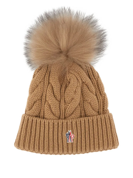  Moncler Grenoble Cable-knit Beanie - Brown 