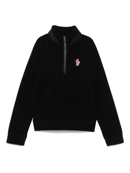  Moncler Grenoble Kids Fleece-texture Sweatshirt - Black 