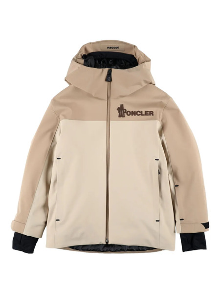  Moncler Grenoble Kids Hooded Padded Coat - Neutrals 