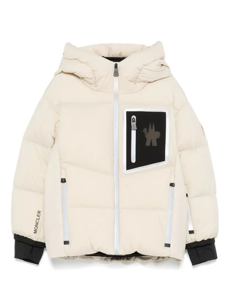  Moncler Grenoble Kids Logo-patch Padded Jacket - Neutrals 