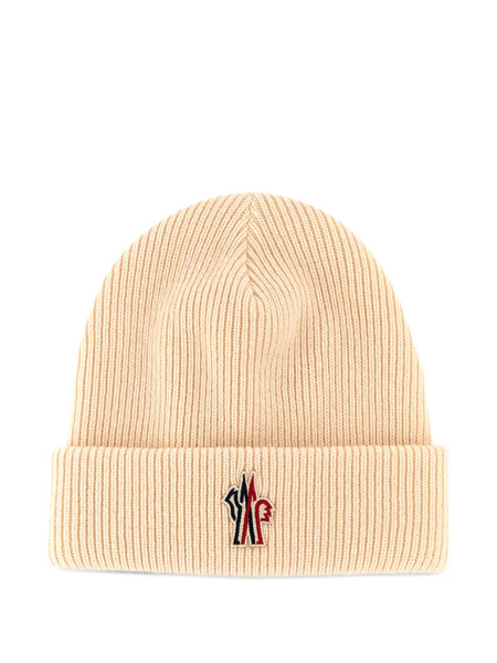  Moncler Grenoble Logo-patch Beanie Hat - Neutrals 