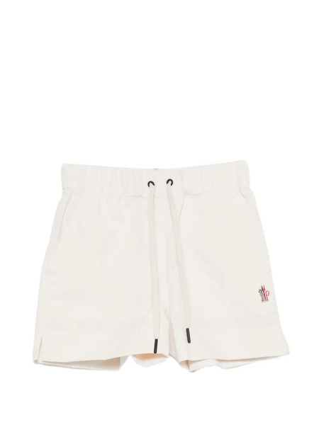  Moncler Grenoble Logo-patch Drawstring Shorts - Neutrals 
