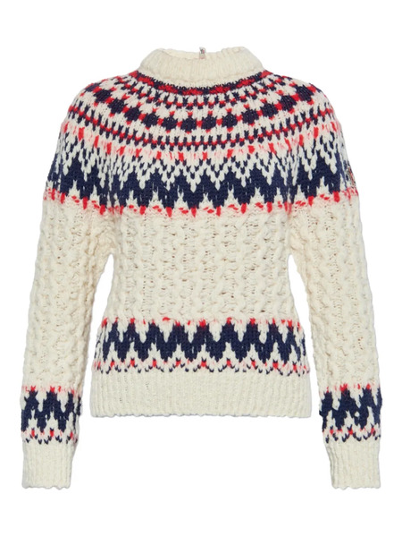  Moncler Grenoble Patterned-jacquard Jumper - Neutrals 