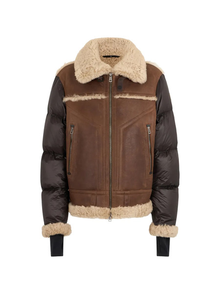  Moncler Grenoble Shearling Jacket - Brown 