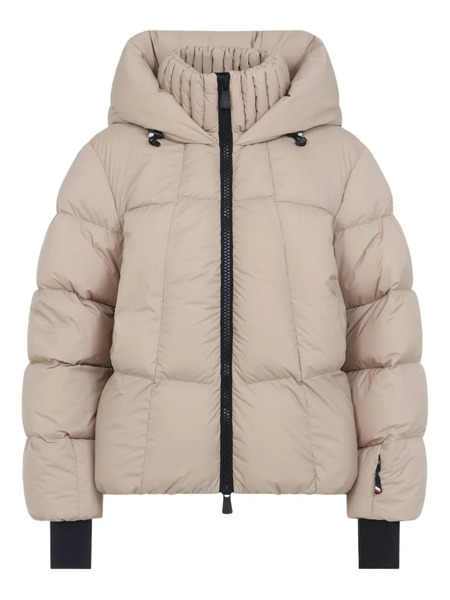  Moncler Grenoble Zip-up Parka Coat - Neutrals 
