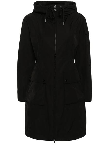  Moncler Hooded Drawstring Coat - Black 
