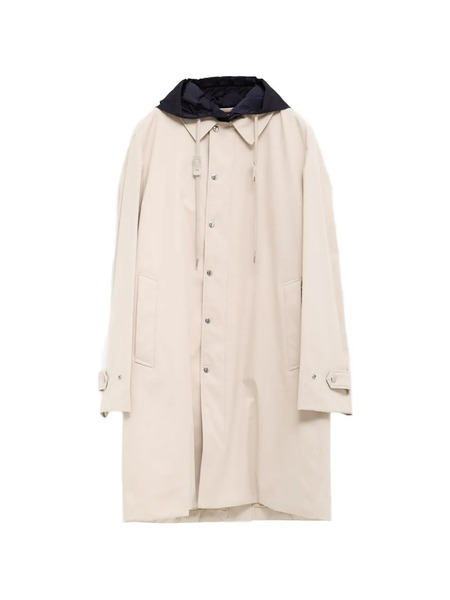  Moncler Kervoyal Button Fastening Coat - Neutrals 