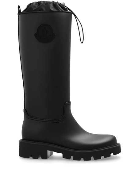  Moncler Kickstream Waterproof Rain Boots - Black 