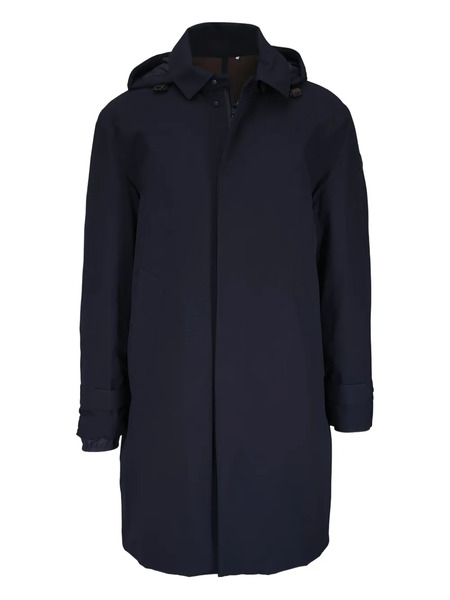  Moncler Larezila Long-sleeve Coat - Blue 