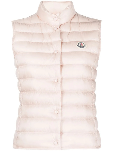 Moncler Liane Logo-patch Vest - Pink 