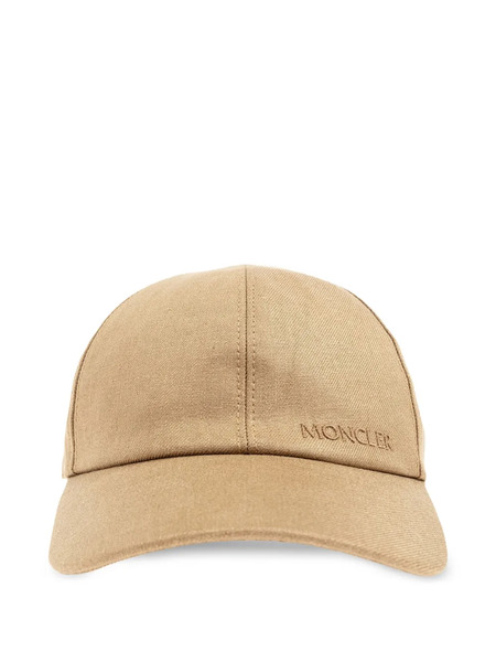  Moncler Linen-blend Cap - Neutrals 