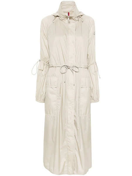  Moncler Lins Parka Maxi Coat - Neutrals 