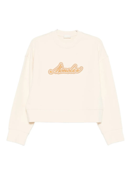  Moncler Logo-appliqué Sweatshirt - Neutrals 