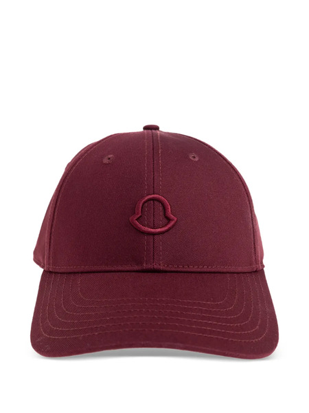  Moncler Logo Baseball Cap - Red 
