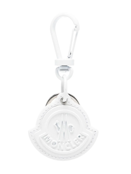  Moncler Logo-embossed Keyring - White 