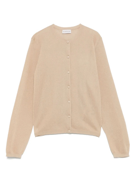  Moncler Logo-embroidered Cardigan - Neutrals 