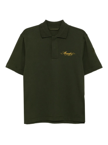  Moncler Logo-embroidered Polo Shirt - Green 
