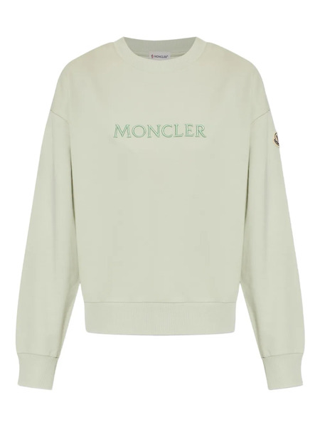  Moncler Logo-embroidered Sweatshirt - Neutrals 