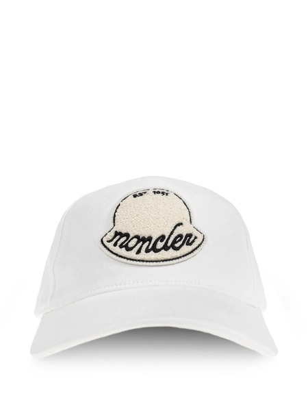  Moncler Logo-patch Baseball Cap - White 