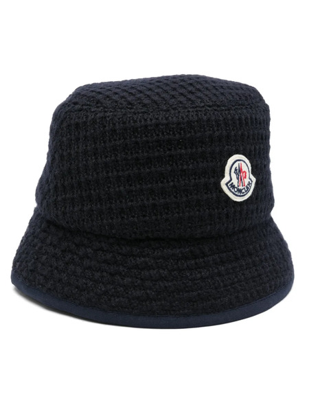  Moncler Logo-patch Bucket Hat - Blue 
