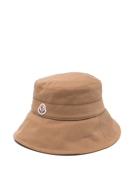  Moncler Logo-patch Bucket Hat - Brown 