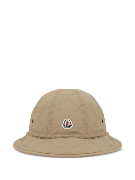  Moncler Logo-patch Bucket Hat - Neutrals 