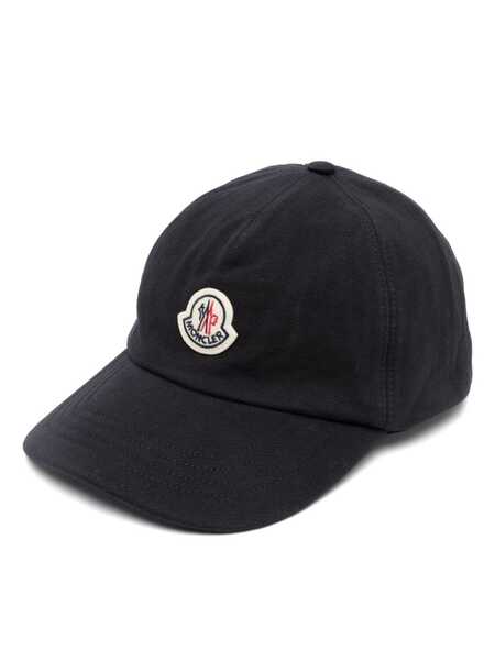  Moncler Logo-patch Cotton Cap - Blue 