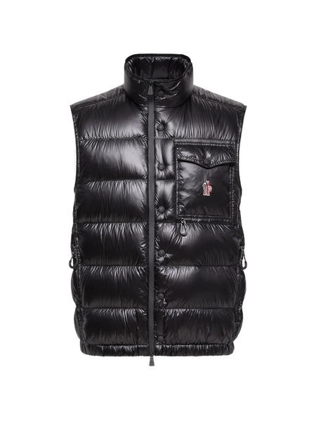 Moncler Logo-patch Padded Vest - Black 