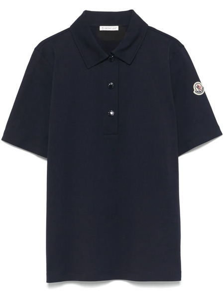  Moncler Logo-patch Polo Shirt - Blue 