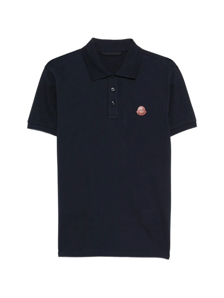  Moncler Logo-patch Polo Shirt - Blue 