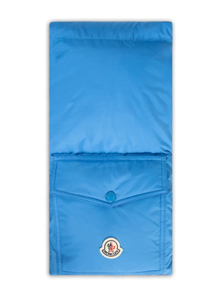  Moncler Logo-patch Scarf - Blue 