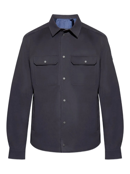  Moncler Logo-patch Shirt - Blue 