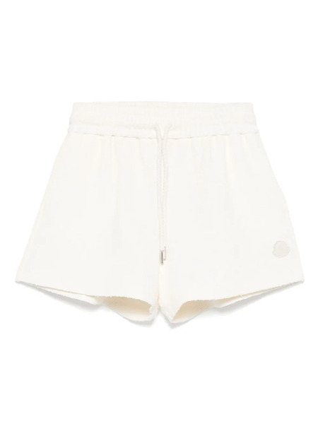  Moncler Logo-patch Shorts - White 