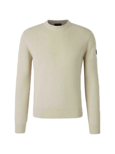  Moncler Logo-patch Sweater - Neutrals 