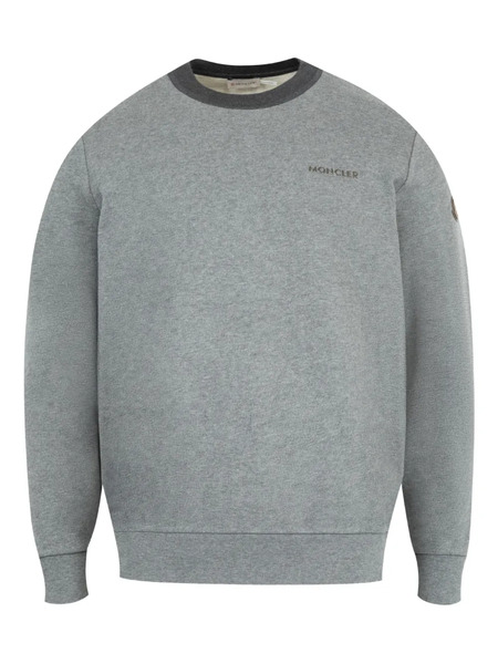  Moncler Logo-patch Sweatshirt - Grey 