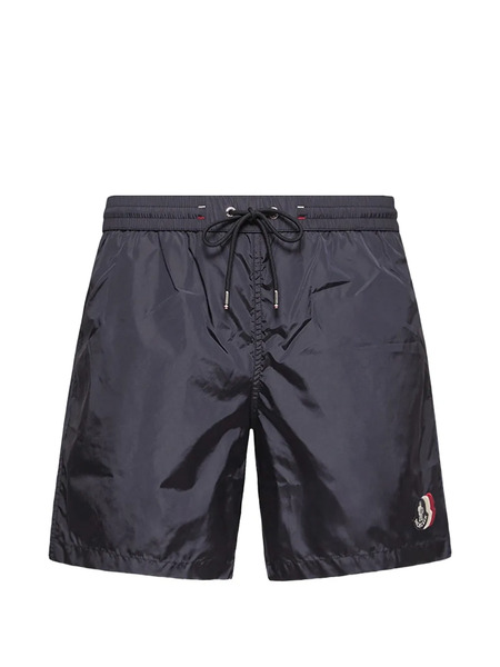 Moncler Logo-patch Swim Shorts - Blue 