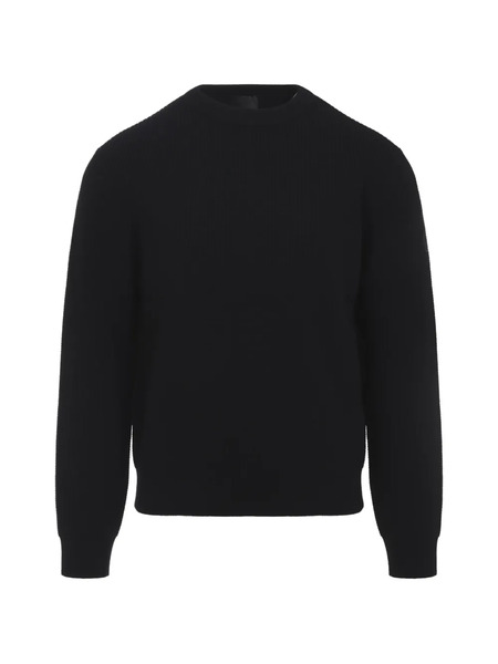  Moncler Logo-patch Wool Sweater - Black 