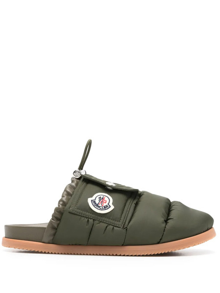  Moncler Mon Pocket Slippers - Green 