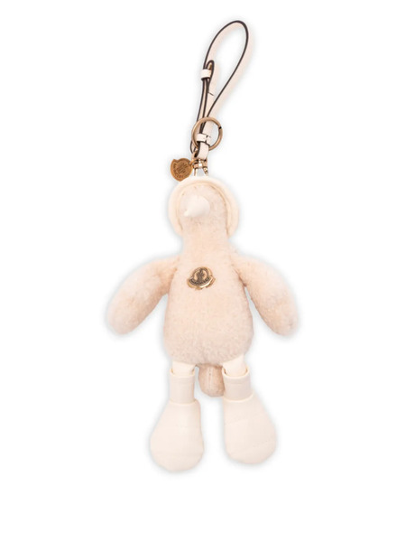  Moncler Monduck Textured Keyring - Neutrals 