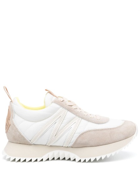  Moncler Pacey Logo-patch Sneakers - White 