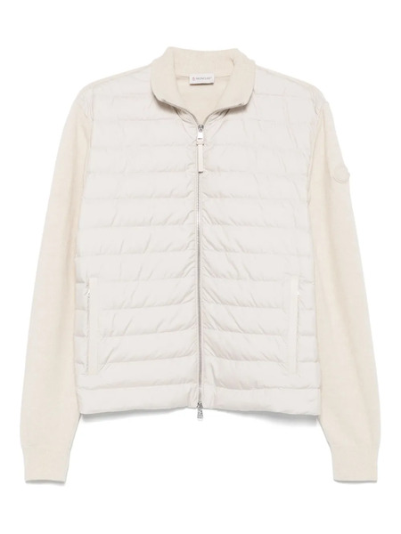  Moncler Panelled Cardigan - Neutrals 