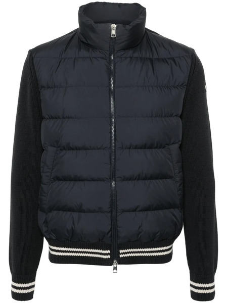  Moncler Panelled Down Jacket - Blue 