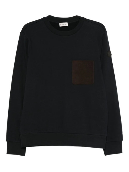  Moncler Patch-pocket Sweatshirt - Blue 