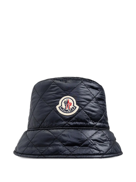  Moncler Quilted Bucket Hat - Blue 