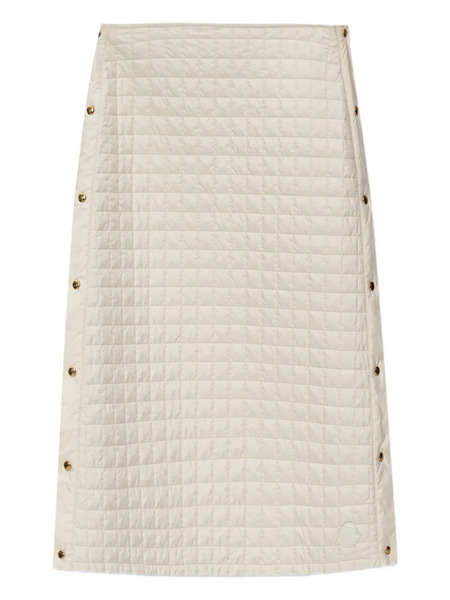  Moncler Quilted Button-fastening Midi Skirt - Neutrals 
