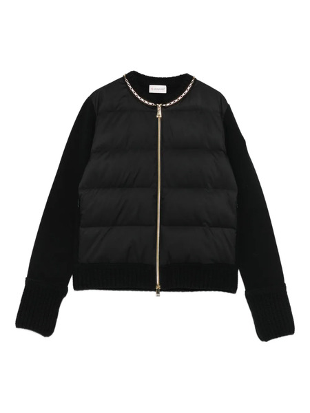  Moncler Quilted Chain-trimmed Puffer Jacket - Black 