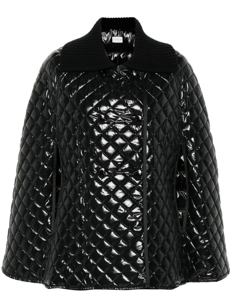  Moncler Quilted Down Cape - Black 